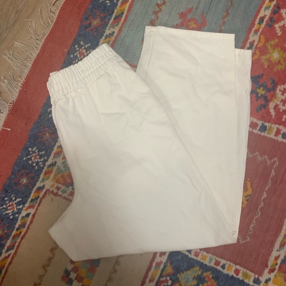 Aritzia Wilfred White Linen Twill Pants NWOT - Picture 5 of 13